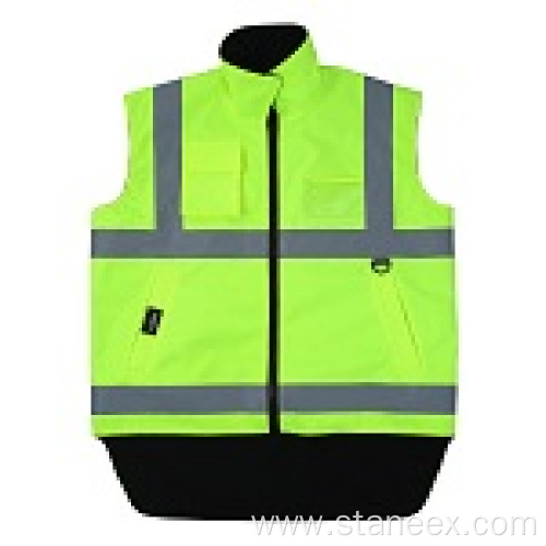 Customized Work Hi Vis Short Fleece Safety Vest